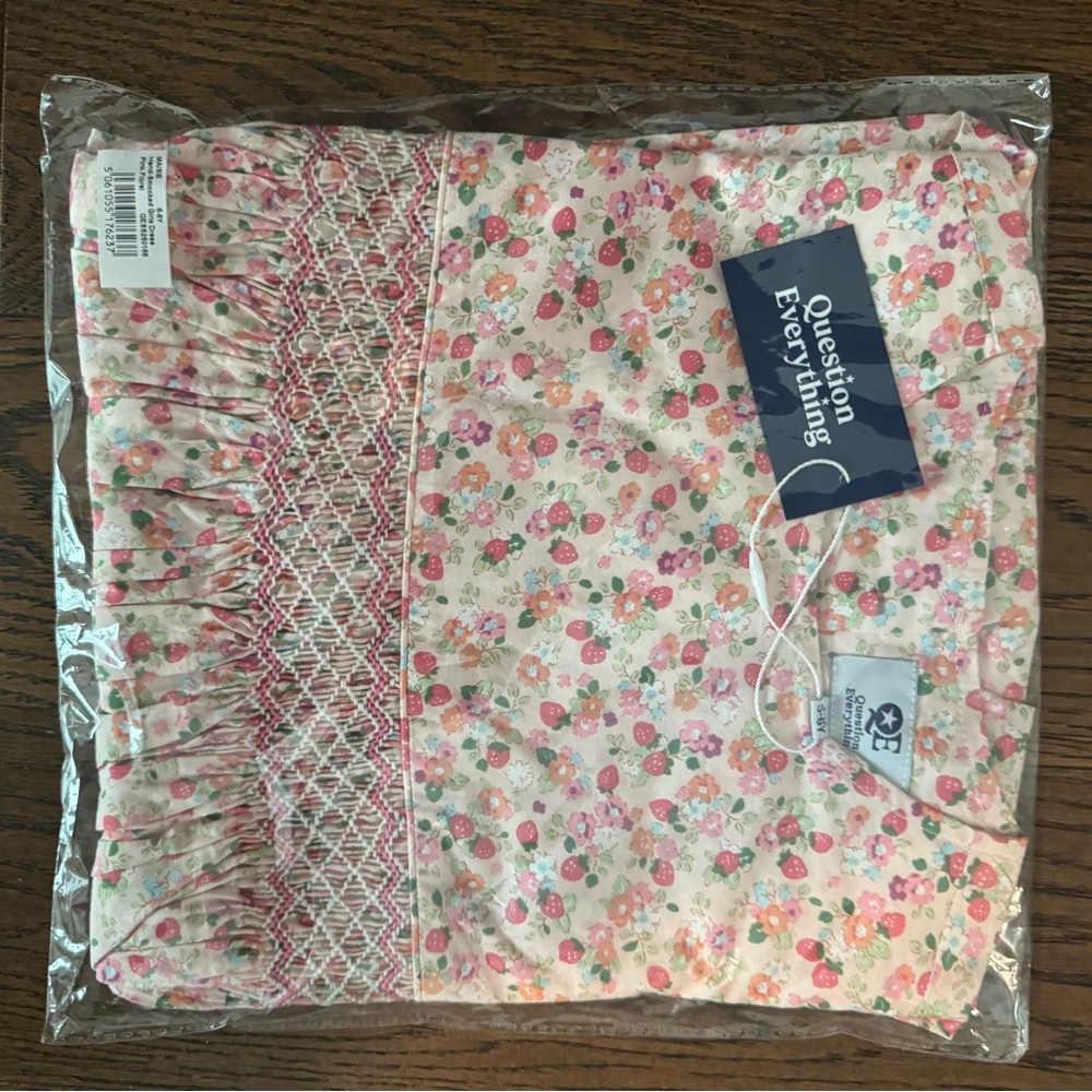 Question Everything floral smocked dress